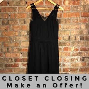 Express black sweetheart lace dress